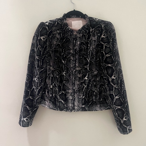 Rebecca Taylor woman’s velvet snake print jacket - Picture 7 of 15